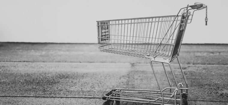 grey shopping cart