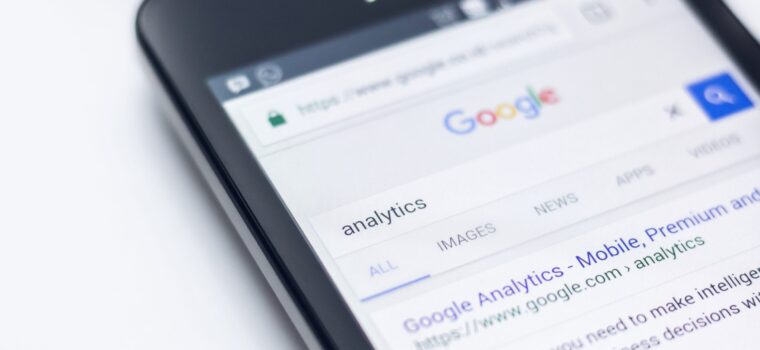 smartphone showing Google site
