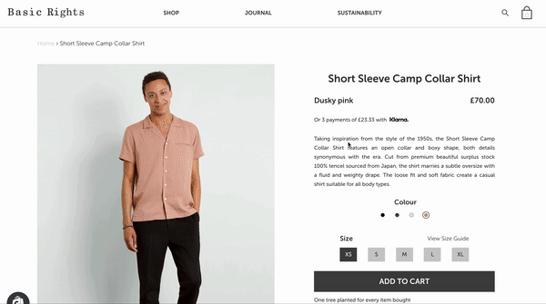UGC on Basic Rights Product Page